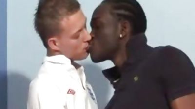 Soccer Player Takes large darksome cock, Big Cock, Black, Interracial