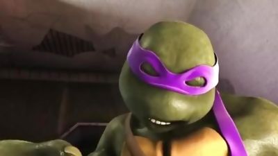 TMNT Best Friends experiment, Big Cock, Fetish, Gay