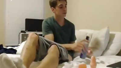 Straight boy using butt plugs, Amateur, Ass, Masturbating