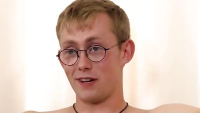 Dorky homo with glasses Nickie Smiles masturbates and cums, Glasses, Handjob, Hardcore, Blake Mason, Nickie Smiles