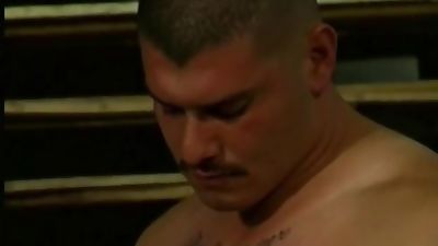 Muscled Hombres Warehouse Blowjobs, Blowjob, Hairy, Latina, Big Muscles Big Cocks