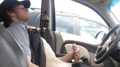 Bate on break, Amateur, Big Cock, Brunette