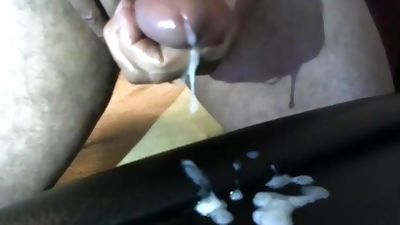 older str8 daddy cums a TON, Amateur, Big Cock, Handjob, Gay