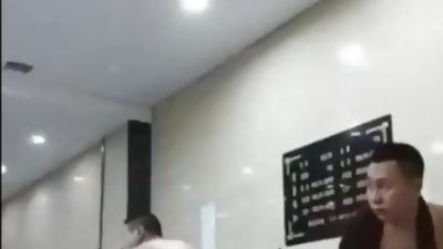 Asian Massues Sneaks A Lick, Amateur, Asian, Blowjob, Gay, Licking