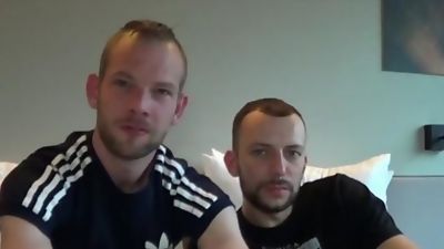 mickel DUCAN fucked barreback by DANNY OLSEN, Brunette, Creampie, Gay