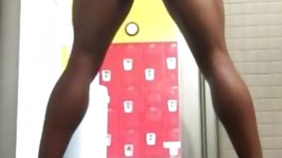 Duriel Hines - Caught at the Gym, Cumshot, Masturbating, Solo, Caught