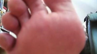 Lick my smelly feet while I jerk off for you, Fetish, Homemade, Jerking, Feet, Foot Fetish