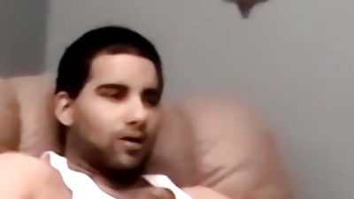 Amateur Magic cums after wanking and interracial blowjob, Amateur, Big Cock, Brunette