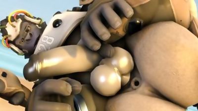 RTZERO -- Overwatch Bara (Winston and Roadhog) Year of the Pig PMV, Anal, Big Cock, Blowjob