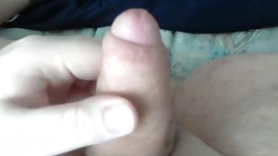 Working massive pecum out of my cock, Amateur, Homemade, POV, Gay, HD Porn