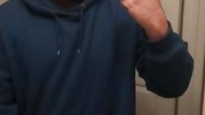 A little mirror jerk never hurt, Big Cock, Gay, Daddies