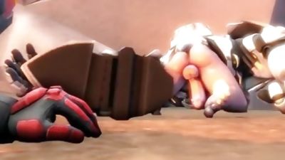 RTZero - Overwatch Bara (Reinhardt and 76) Earthshattered Booty~ (Gay SFM), Anal, Ass, Cumshot
