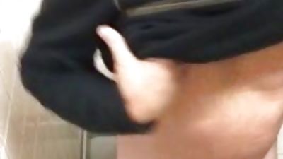 mature dad exposing himself in public bathroom, Mature, Outdoor, Gay