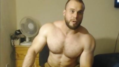 Big Pecs + Big Ass + Beefy Muscle = Stud, Amateur, Webcam, Muscle