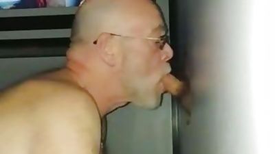 Grandpa whose wife does not know, Anal, Big Cock, Gloryhole