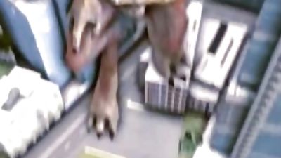 JUMBO FUN (GAY FURRY YIFF) {SFM MONSTER ALIEN PORN}, Anal, Creampie, Cumshot