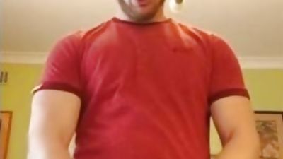 Hot Guy Jerks Off In His Hotel Room And Cums A Lot, Amateur, Cumshot, Solo, Gay