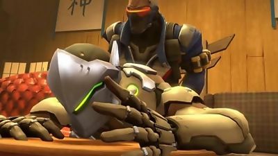 [SFM] Overwatch - Soldier 69 and Genji's Festive Creamy Event, Anal, Fetish, Doggystyle
