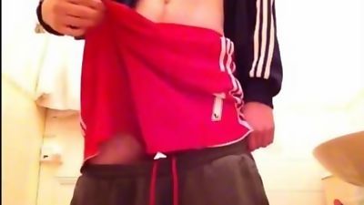 Sound of Cum Hitting the Floor, Cumshot, Masturbating, Uniform