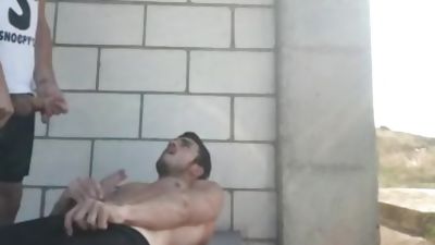 Cum with my friend in the street, Amateur, Big Cock, Blowjob, Gay