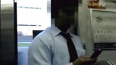 A day of the salaryman with a huge cock, Amateur, Cumshot, Handjob