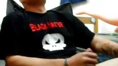 Army guy shoots a load on a sex doll, Cumshot, Homemade, Webcam