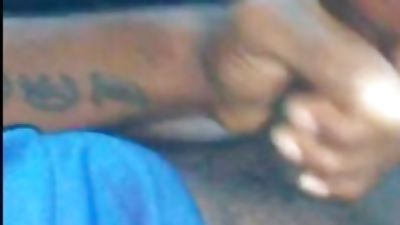 Verbal car masturbation, Big Cock, Black, Masturbating