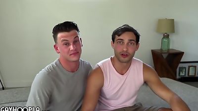 2 college jocks fuck before class. GAY SEX, Anal, Blowjob, College, Gay Hoopla
