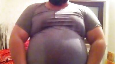 huge gainer belly play 150 kg, Amateur, Fetish, Mature, Solo