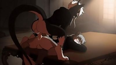 Gay Yiff / Hardcore / Feral / Male-Breeding, Cumshot, Fetish, Gay