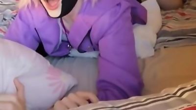 Femboy Astolfo buttslut taking whips and a big cock, Big Cock, Cumshot, Teen