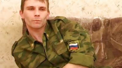 RUSSIAN ARMY 16, Big Cock, Brunette, Masturbating