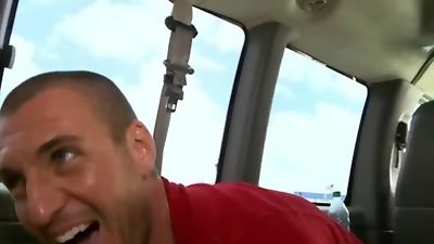 BAIT BUS - Little Latin Thug Aaron Felix Gets Turned Out By Parker, Blowjob, Brunette, Pornstar, Bait Bus, Alexis Faux