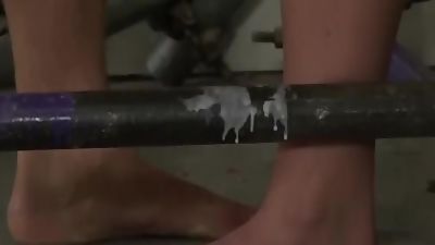 TT twink endures masters merciless tugging and sucking, Blowjob, Fetish, Handjob, Boy Napped