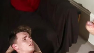 Assfucked british bloke blows his load, Amateur, Anal, European, Bulldog Pit