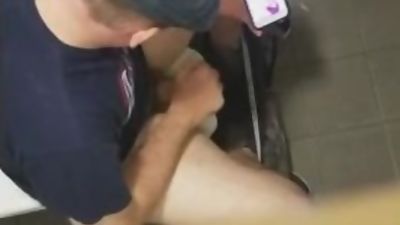 Spy hot older jerking on toilet, Amateur, Masturbating, Solo