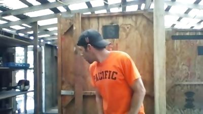 Shed Wank, Amateur, Facial, Daddies