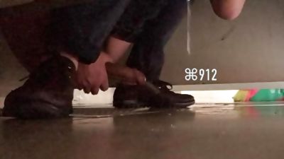 It was so big！！！toilet spy 厕所, Asian, College, Handjob, Gay, Spy