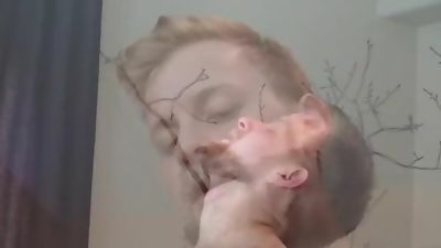 Blond on Blond Swallowing Huge Cum Load From Cute Bearded Otter Hunter, Amateur, Cumshot, Hunks