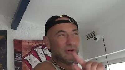 DIMITRI fucked bareback by ROmain for a casting, Blowjob, Casting, Creampie