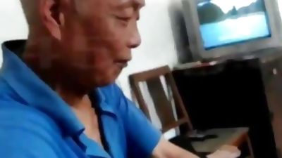 Chinese Grandpa Part 2, Asian, Group Sex, Handjob