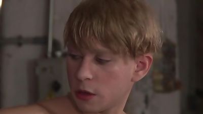 Chained sub Daniel Hausser rimmed before rough anal play, Anal, BDSM, Slave, Boy Napped, Daniel Hausser