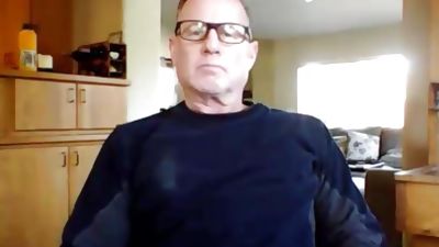 Handsome Daddy with thick cock, Big Cock, Handjob, Masturbating