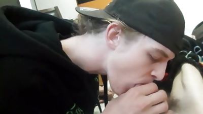 hot 19yo sucks me again and swallows, Blowjob, Handjob, Masturbating