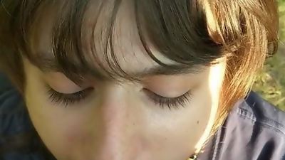 19 year old sub twink blows me, Amateur, Asian, Outdoor