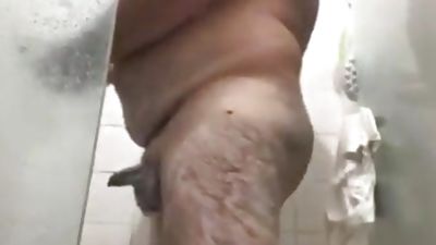 Fat daddy taking a shower for me, Gay, Bears, Daddies, Fat
