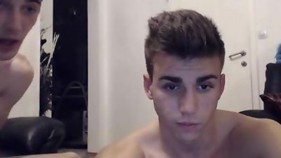 Home sex tape with bog cock and beautifull boy cams.enat.ro, Big Cock, Blowjob, Handjob