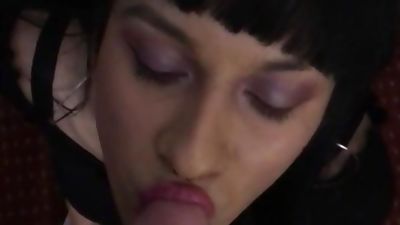 pretty sissy cd loves sucking daddy's big dick, Big Cock, Blowjob, Crossdresser