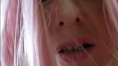 pink wig sissy slut transvestite fucked hard and humiliated, Anal, Crossdresser, Gay, Young