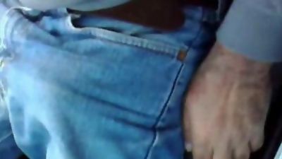 Uncut Italian daddy in the car, Old And Young, Outdoor, Daddies